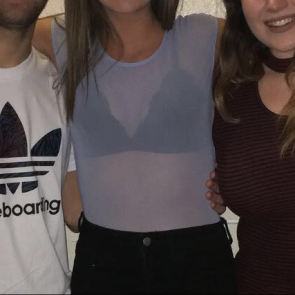 Light blue mesh tshirt